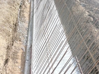 Civil work Returning wall
