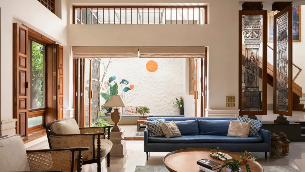 Smart home renovation in an Indian house with modern interiors and lighting